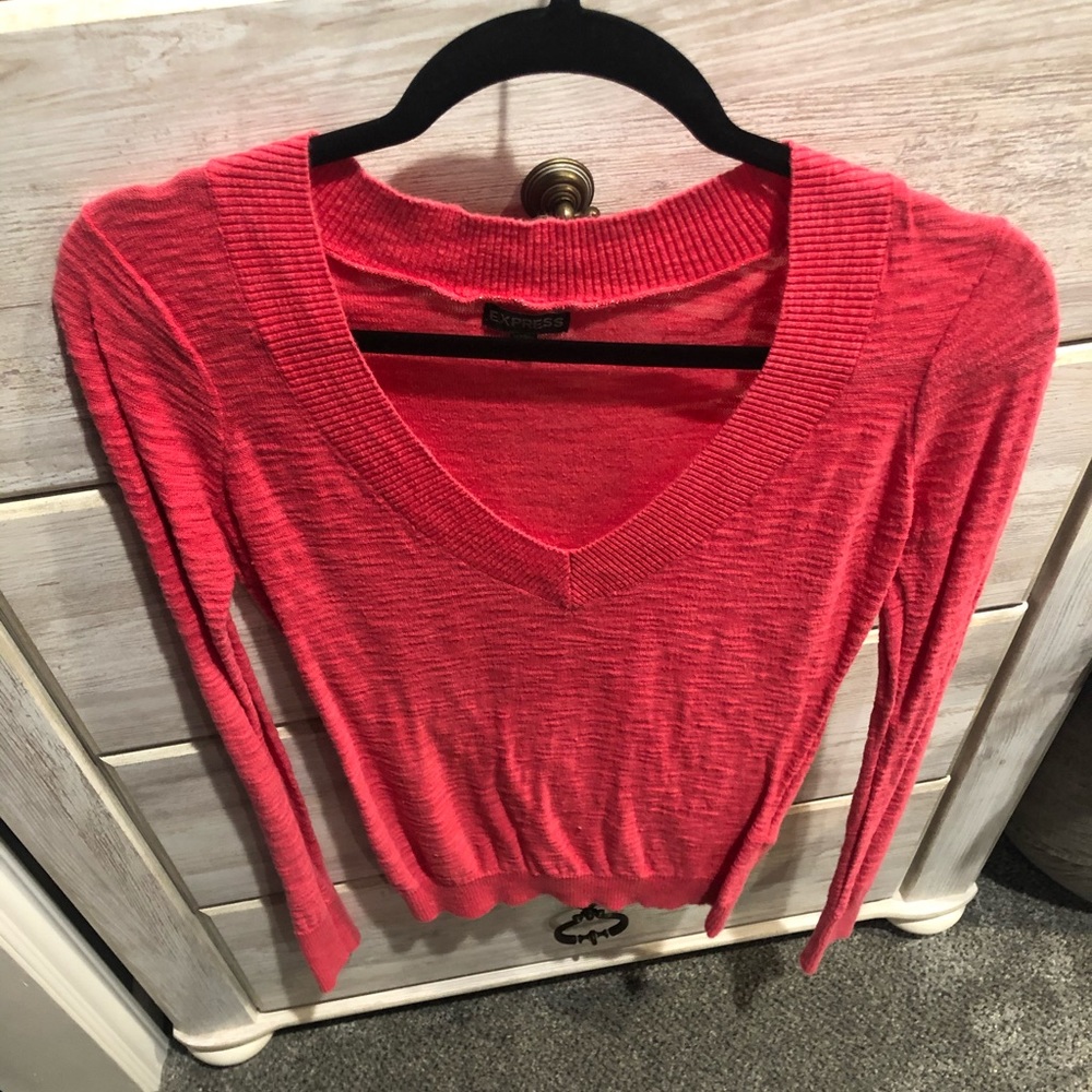 Express V-Neck Sweater - Picture 3 of 5